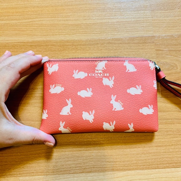 Coach Wristlet with Bunnies Script ❗️Brand New❗️ - Picture 6 of 6